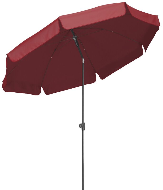 Schneider parasol Aquila in dark red, 200 cm diameter, on a white background.