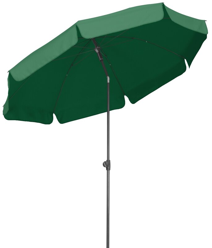 Schneider parasol Aquila in green, 200 cm diameter, on a white background.