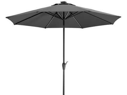 PREMIUM-Schutzhülle für Schirme bis 300 cm Ø mit RV und Stab anthrazitgrau | Sonnenschirm-Schutzhüllen