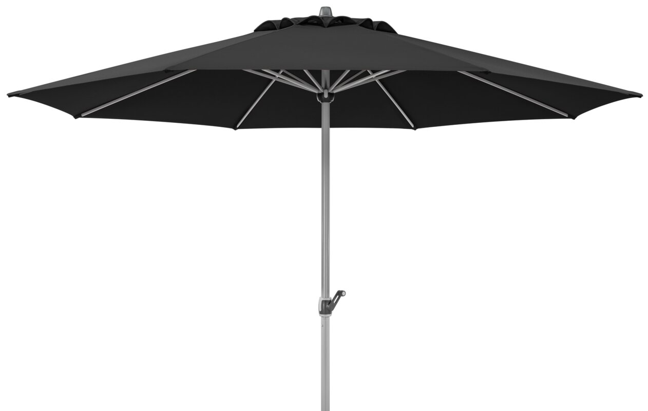Schneider parasol Gemini in anthracite, 360 cm diameter, on a white background.