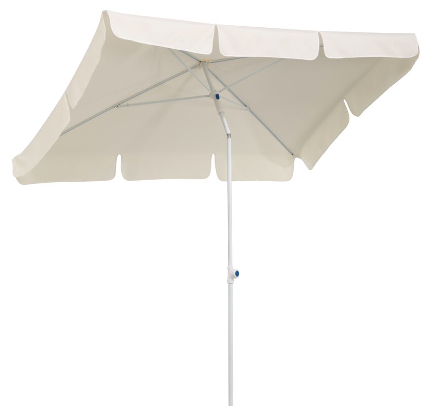 Schneider parasol Ibiza in ecru, 180x120 cm, on a white background.