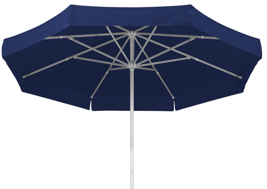 Schneider Sonnenschirm Jumbo in Blau, 300 cm Durchmesser, auf weißem Hintergrund.