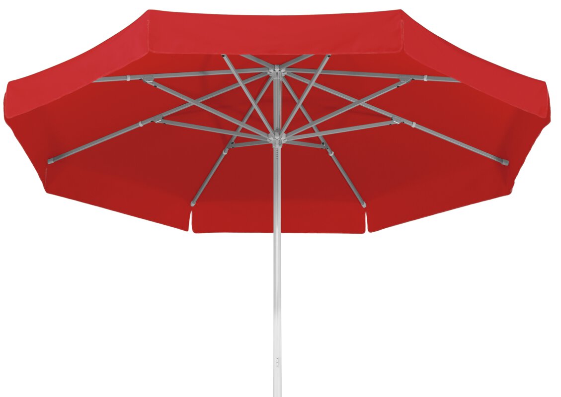 Schneider Sonnenschirm Jumbo in Rot, 300 cm Durchmesser, auf weißem Hintergrund.