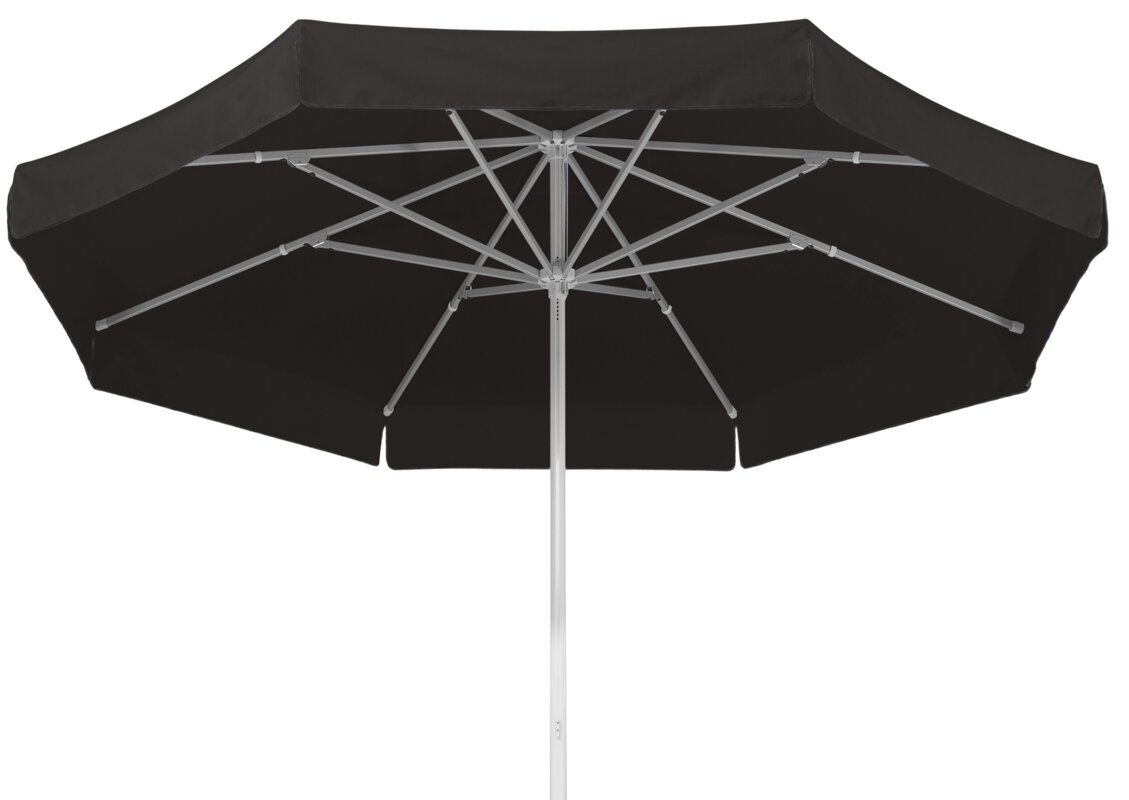 Schneider Sonnenschirm Jumbo in Schwarz, 300 cm Durchmesser, auf weißem Hintergrund.