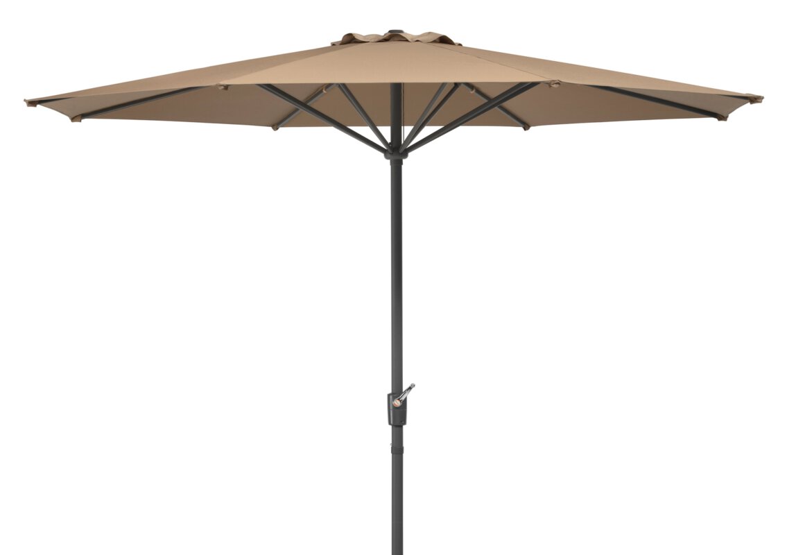 Schneider parasol Korsika in ecru, 320 cm diameter, on a white background.