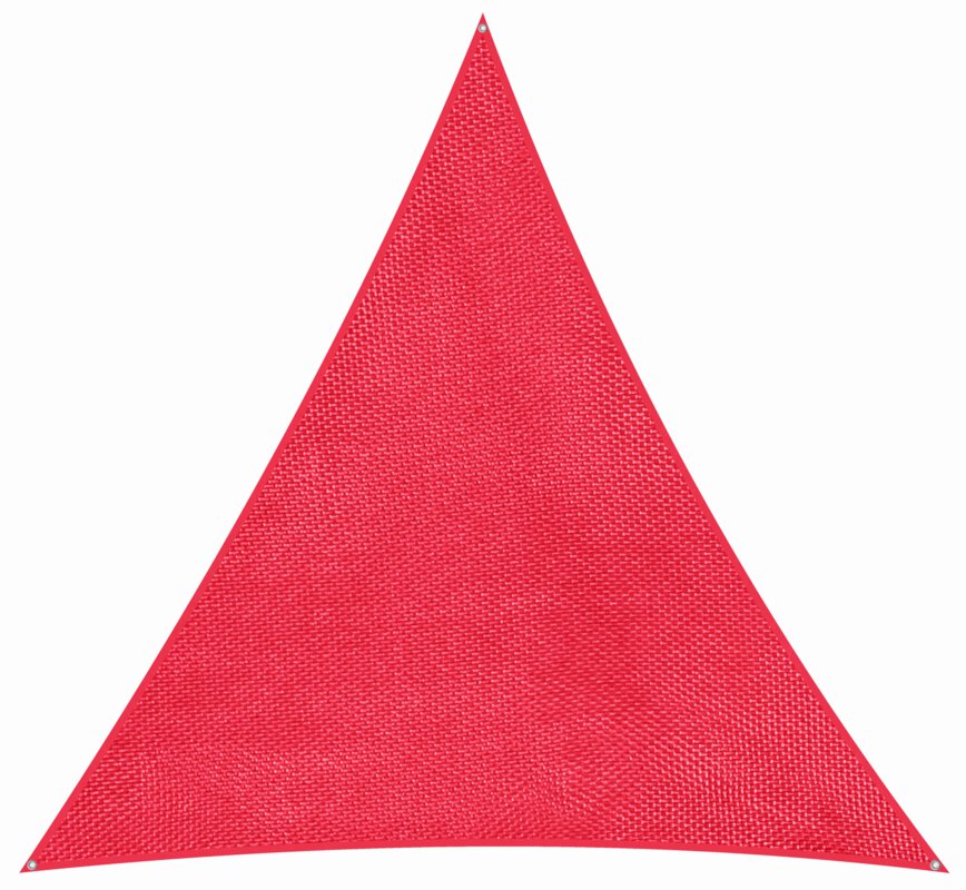 Schneider Sonnensegel Lanzarote in Rot, 360x360x360 cm, auf weißem Hintergrund.