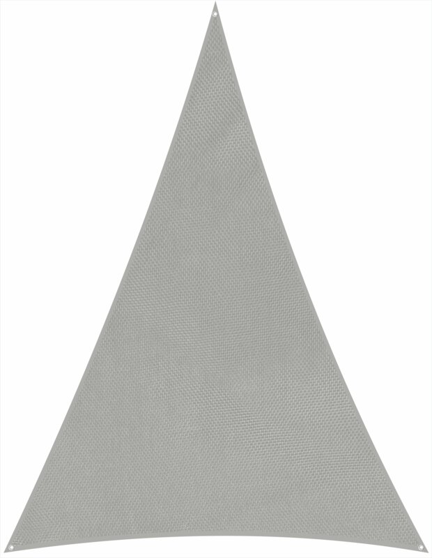 Schneider sun sail Lanzarote in silver grey, 400x400x300 cm, on a white background.