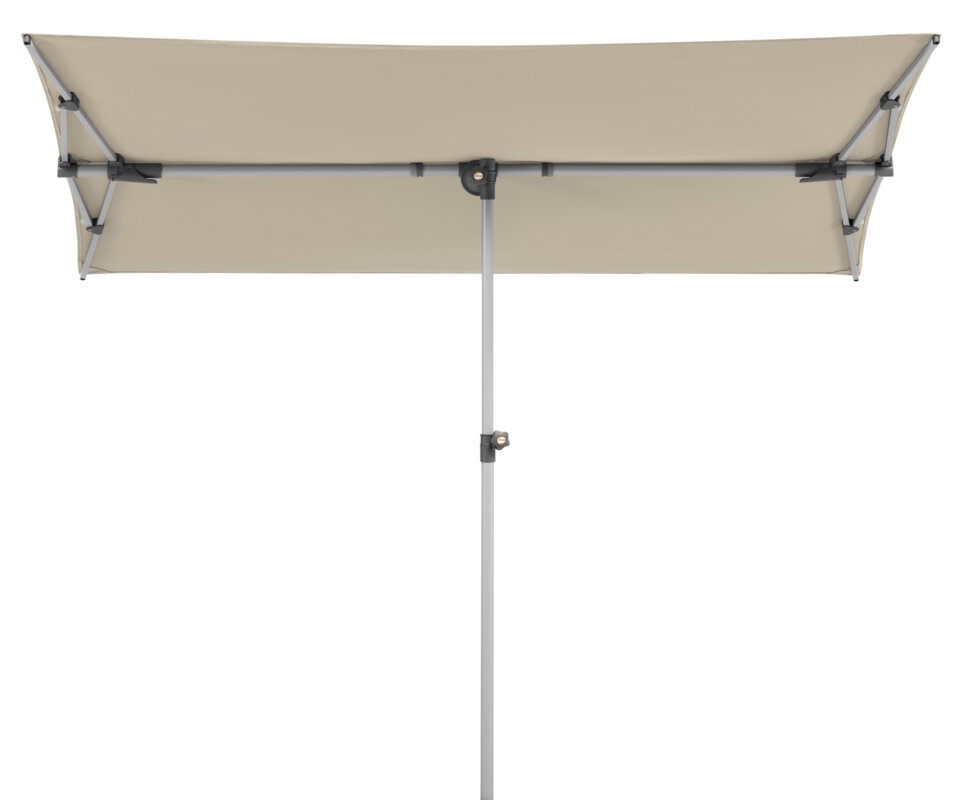 Schneider parasol Novara in ecru, 190x140 cm, on a white background.