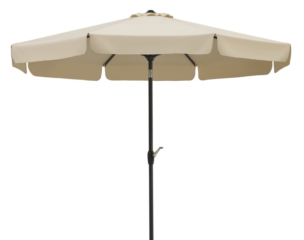 Schneider parasol Orlando in ecru, 270 cm diameter, on a white background.