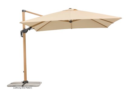 Sekey Schirmhalter Bodenhülse Universal-Bodenplatte Sonnenschirmständer für  Ampelschirm, für Stöcke bis Ø 48 mm
