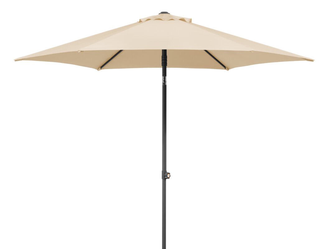 Schneider parasol Sevilla in ecru, 270 cm diameter, on a white background.